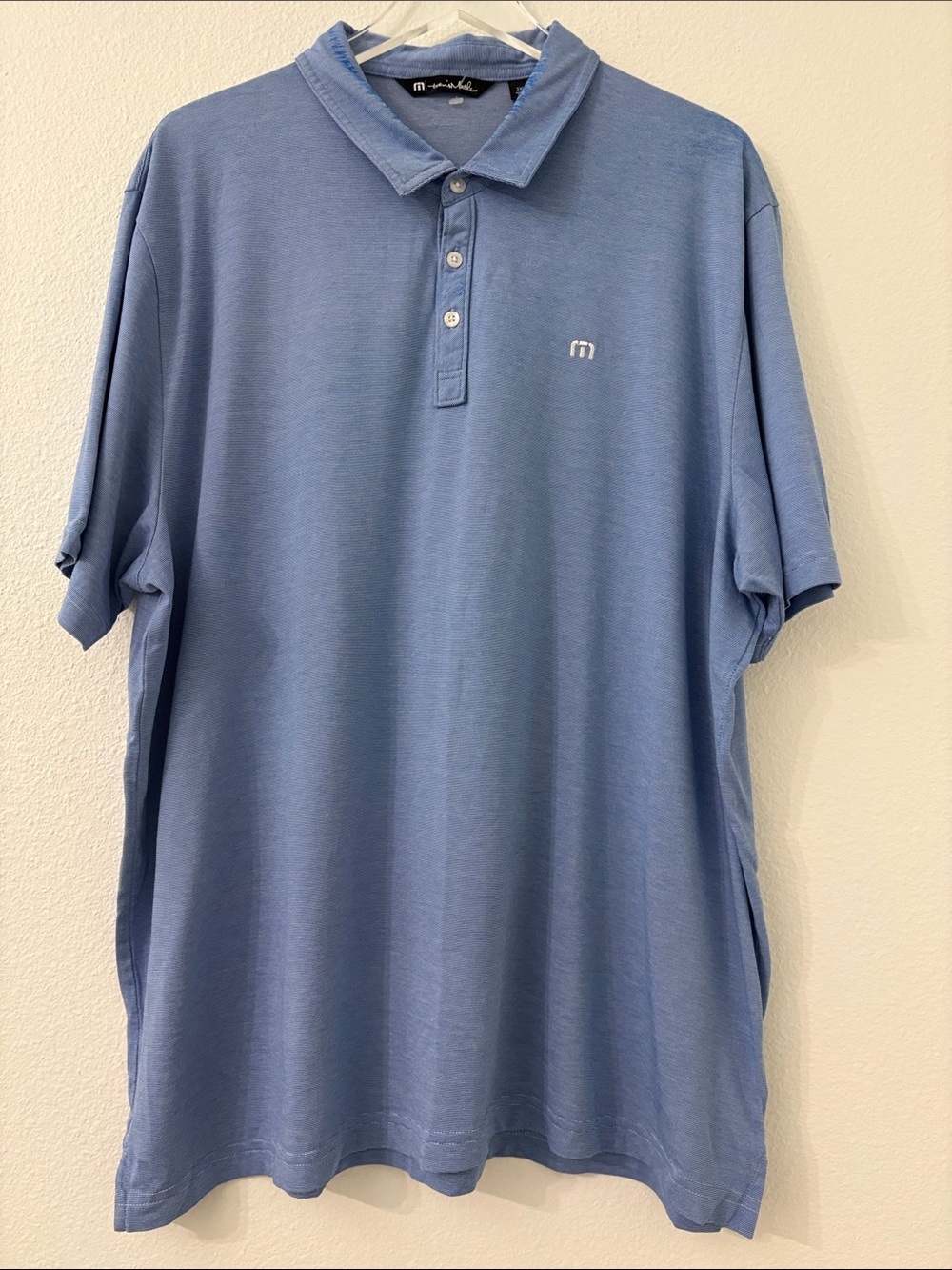 Travis Mathew Men's Polo in Sky Blue